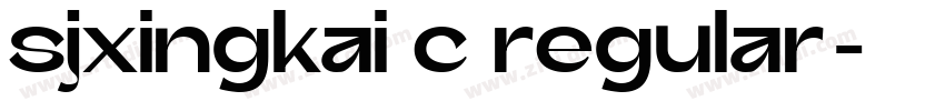 sjxingkai c regular免字体转换